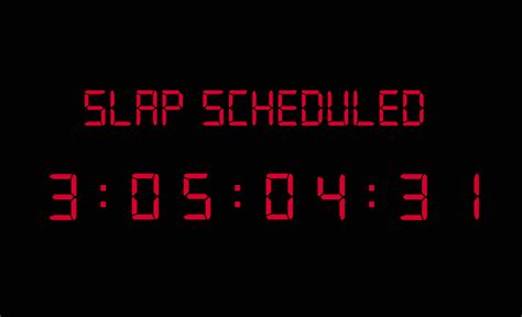 slap bet countdown|Slap Countdown .